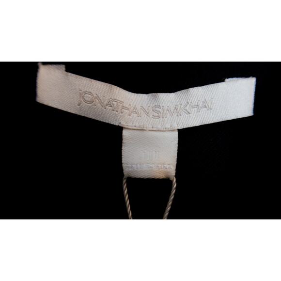 JONATHAN SIMKHAI Black Luxe Satin Twist Dress Size 10 MSRP $695 - Picture 12 of 15